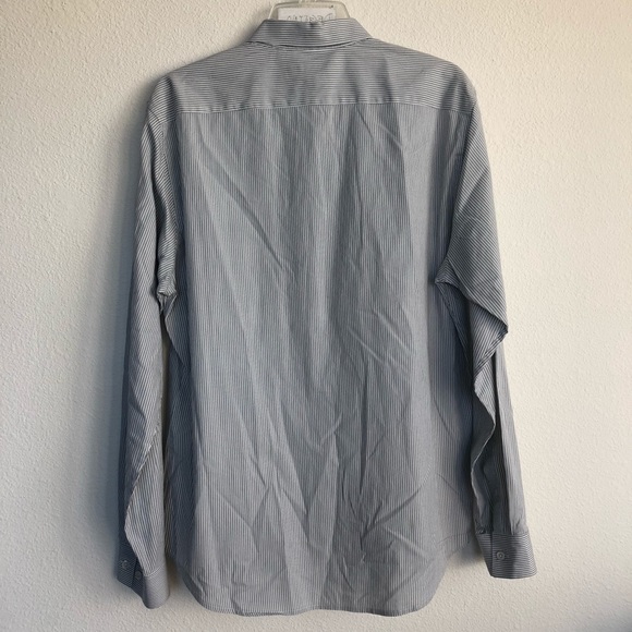 Theory button down front long sleeve striped shirt - Picture 6 of 6